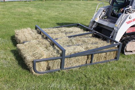 skid steer square bale accumulator|Bale Accumulators .